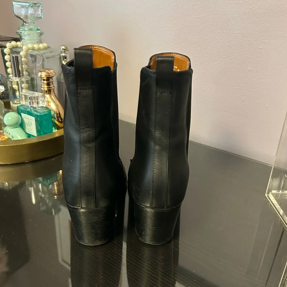 Coach Black and Tan Leather Boots - Picture 5 of 7